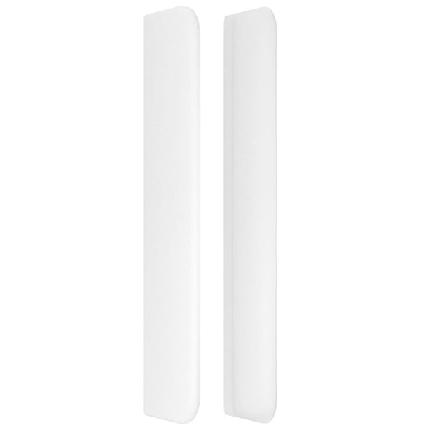 vidaXL Wingback Headboard White 103x16x118/128 cm Faux Leather