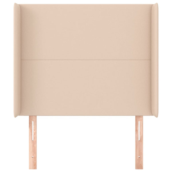 vidaXL Headboard with Wings Cappuccino Brown 103x16x118/128cm Faux Leather