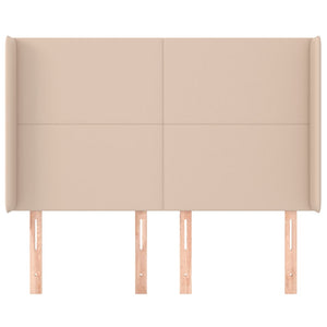 vidaXL Headboard with Wings Cappuccino Brown 147x16x118/128 cm Faux Leather
