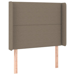 vidaXL Wingback Headboard Taupe 93x16x118/128 cm Fabric