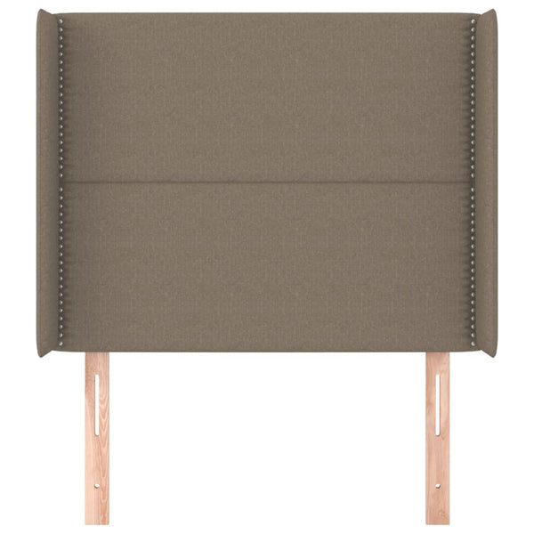 vidaXL Wingback Headboard Taupe 93x16x118/128 cm Fabric