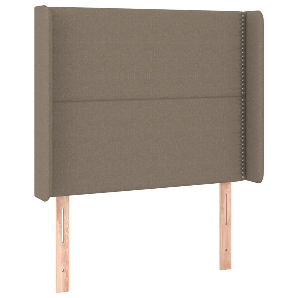vidaXL Wingback Headboard Taupe 103x16x118/128 cm Fabric