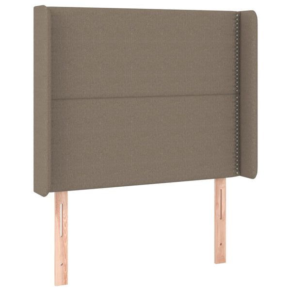 vidaXL Wingback Headboard Taupe 103x16x118/128 cm Fabric