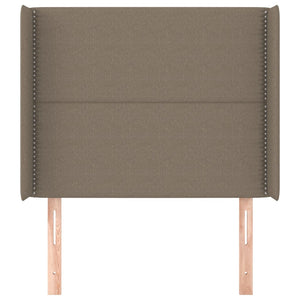 vidaXL Wingback Headboard Taupe 103x16x118/128 cm Fabric