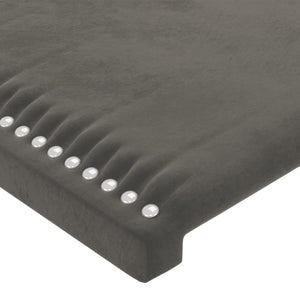 vidaXL Wingback Headboard Dark Grey 147x16x118/128 cm Velvet
