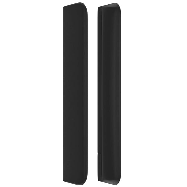 vidaXL Wingback Headboard Black 93x16x118/128 cm Faux Leather