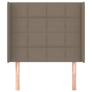 vidaXL Wingback Headboard Taupe 103x16x118/128 cm Fabric