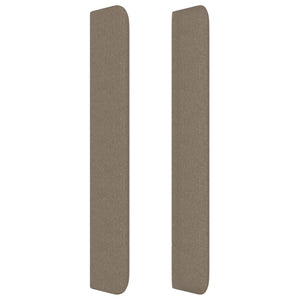 vidaXL Wingback Headboard Taupe 103x16x118/128 cm Fabric