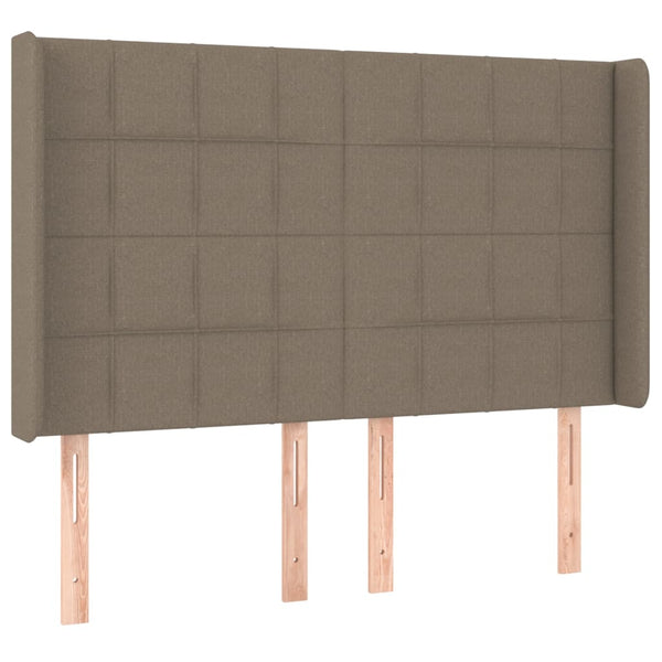 vidaXL Wingback Headboard Taupe 147x16x118/128 cm Fabric