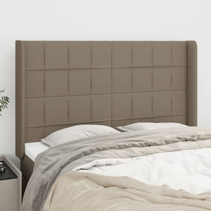 vidaXL Wingback Headboard Taupe 147x16x118/128 cm Fabric