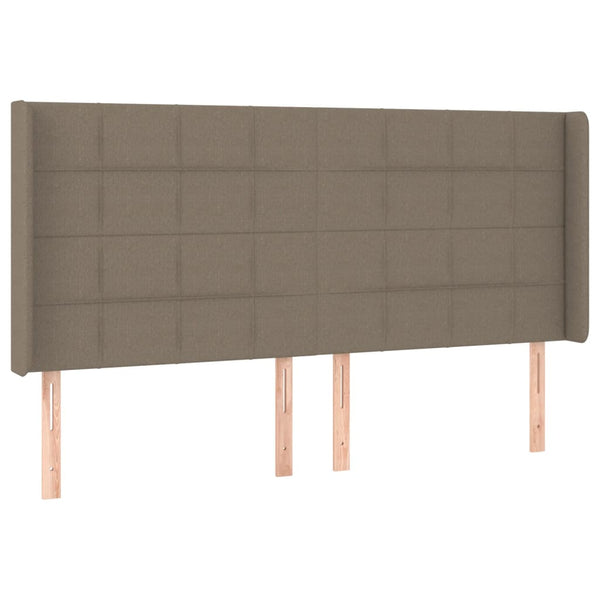 vidaXL Wingback Headboard Taupe 183x16x118/128 cm Fabric