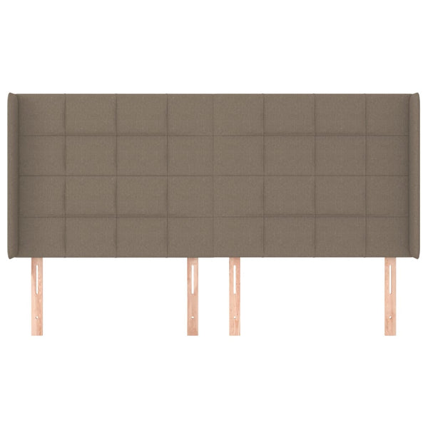 vidaXL Wingback Headboard Taupe 183x16x118/128 cm Fabric