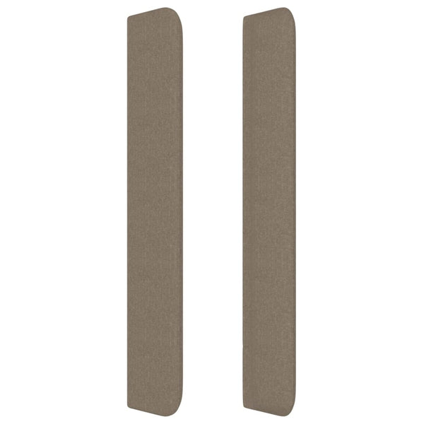 vidaXL Wingback Headboard Taupe 183x16x118/128 cm Fabric