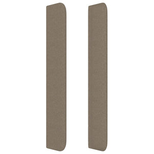 Kopfteil mit Ohren Taupe 163x16x118/128 cm Stoff