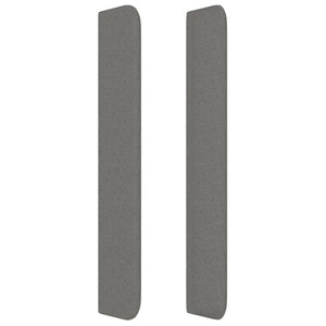 vidaXL Wingback Headboard Dark Grey 163x16x118/128 cm Fabric