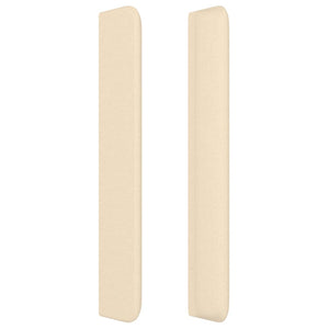 vidaXL Wingback Headboard Cream 183x16x118/128 cm Fabric