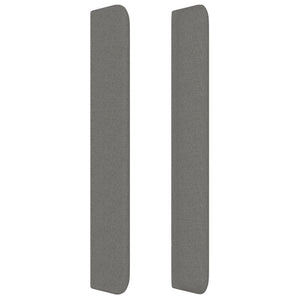 vidaXL Wingback Headboard Dark Grey 83x16x118/128 cm Fabric