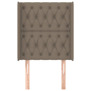 vidaXL Wingback Headboard Taupe 83x16x118/128 cm Fabric