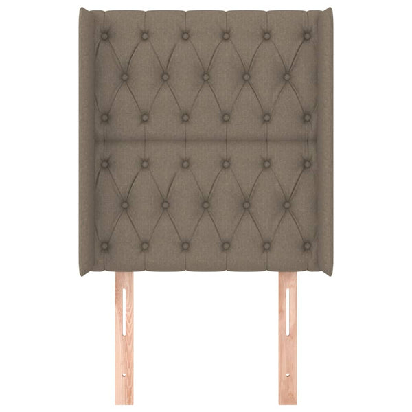 vidaXL Wingback Headboard Taupe 83x16x118/128 cm Fabric