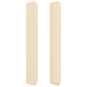 vidaXL Wingback Headboard Cream 93x16x118/128 cm Fabric