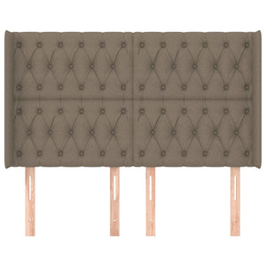 vidaXL Wingback Headboard Taupe 147x16x118/128 cm Fabric