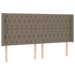 vidaXL Wingback Headboard Taupe 183x16x118/128 cm Fabric