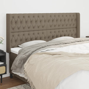 vidaXL Wingback Headboard Taupe 183x16x118/128 cm Fabric