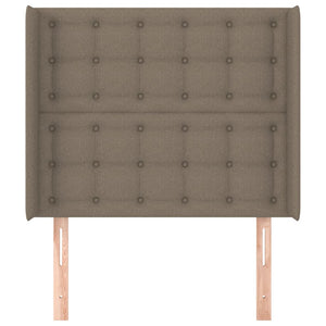 vidaXL Wingback Headboard Taupe 83x16x118/128 cm Fabric