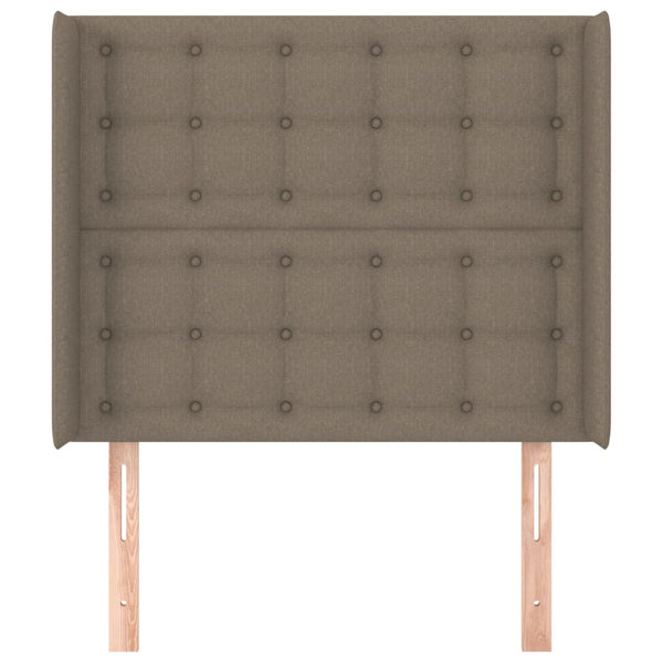 vidaXL Wingback Headboard Taupe 83x16x118/128 cm Fabric