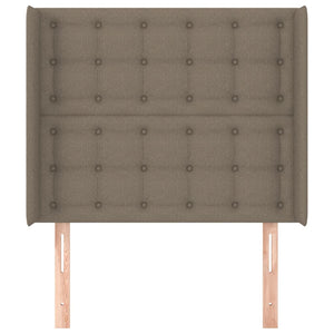 vidaXL Wingback Headboard Taupe 103x16x118/128 cm Fabric