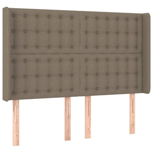 vidaXL Wingback Headboard Taupe 147x16x118/128 cm Fabric