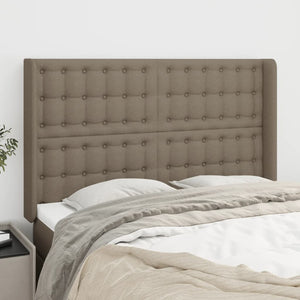 vidaXL Wingback Headboard Taupe 147x16x118/128 cm Fabric