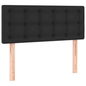 vidaXL LED Headboard Black 90x5x78/88 cm Faux Leather