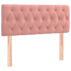 vidaXL LED Headboard Pink 90x7x78/88 cm Velvet