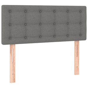 vidaXL LED Headboard Dark Gray 80x5x78/88 cm Fabric