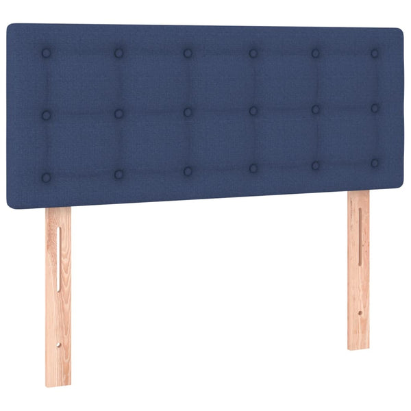 vidaXL LED Headboard Blue 80x5x78/88 cm Fabric