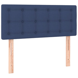 vidaXL LED Headboard Blue 90x5x78/88 cm Fabric