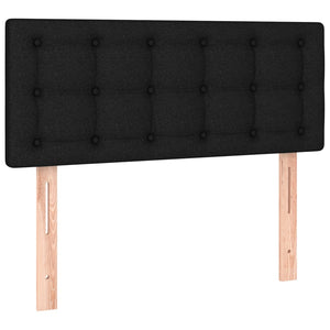 vidaXL LED Headboard Black 100x5x78/88 cm Fabric
