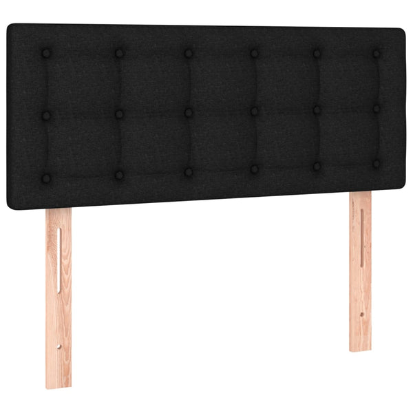 vidaXL LED Headboard Black 100x5x78/88 cm Fabric