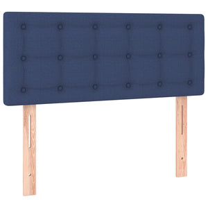 vidaXL LED Headboard Blue 100x5x78/88 cm Fabric