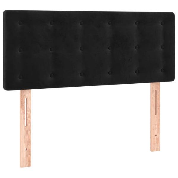 vidaXL LED Headboard Black 90x5x78/88 cm Velvet
