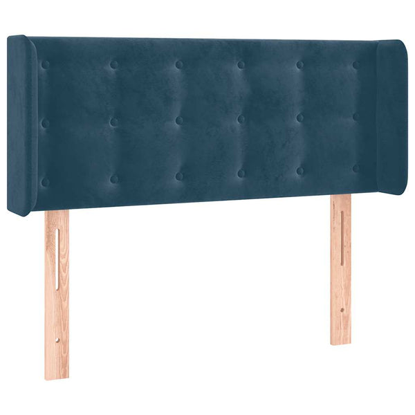 vidaXL LED Headboard Dark Blue 83x16x78/88 cm Velvet