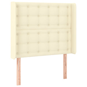 vidaXL Box Spring Bed with Mattress & LED Cream 80x200 cm Faux Leather