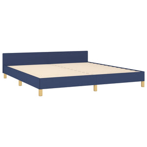 vidaXL Bed Frame without Mattress Blue 180x200 cm Fabric