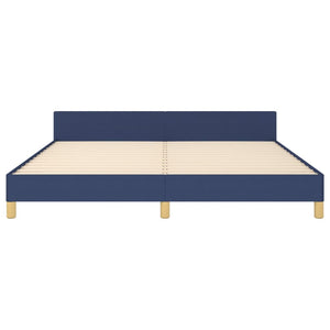 vidaXL Bed Frame without Mattress Blue 180x200 cm Fabric