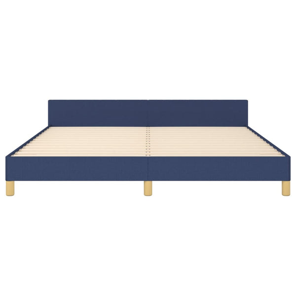 vidaXL Bed Frame without Mattress Blue 180x200 cm Fabric