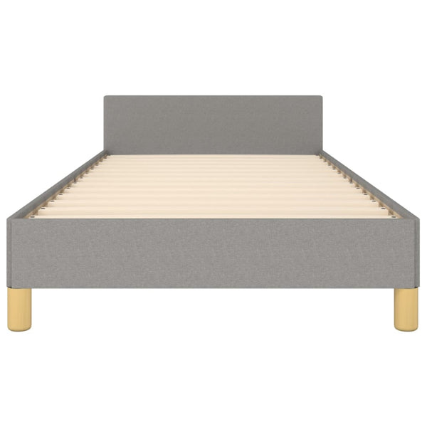 vidaXL Bed Frame without Mattress Light Grey 80x200 cm Fabric
