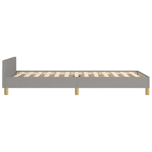 vidaXL Bed Frame without Mattress Light Grey 80x200 cm Fabric