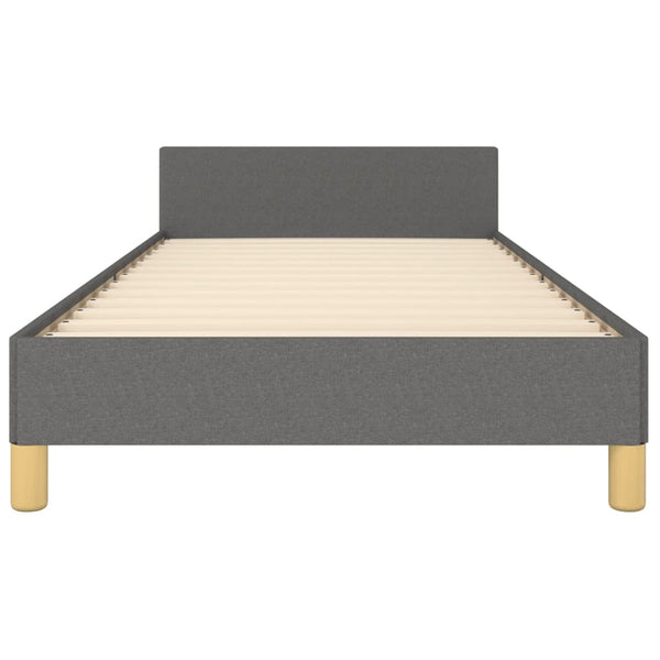 vidaXL Bed Frame without Mattress Dark Grey 80x200 cm Fabric