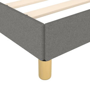 vidaXL Bed Frame without Mattress Dark Grey 80x200 cm Fabric
